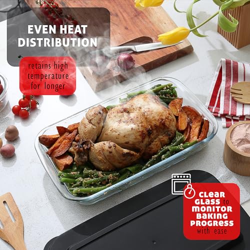 8pc Glass Baking Dishes for Oven (4 Pack)
