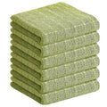 100% Cotton Terry Kitchen Towels (Olive Green / 13 X 28 - 6 Pack)