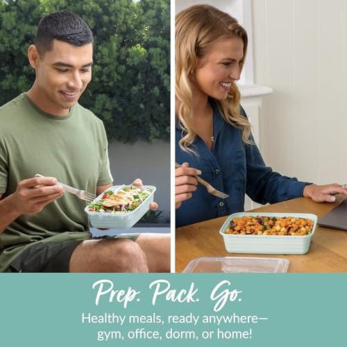Prep Meal Prep Containers with Lids (Mint)