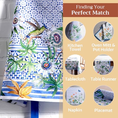 Aprons for women with Pocket 100% Cotton Pack of 1 (109 - Passiflora)