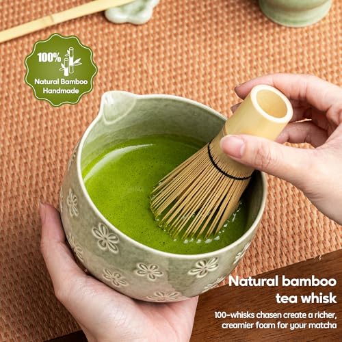 Matcha Whisk Set (Mottled Green)