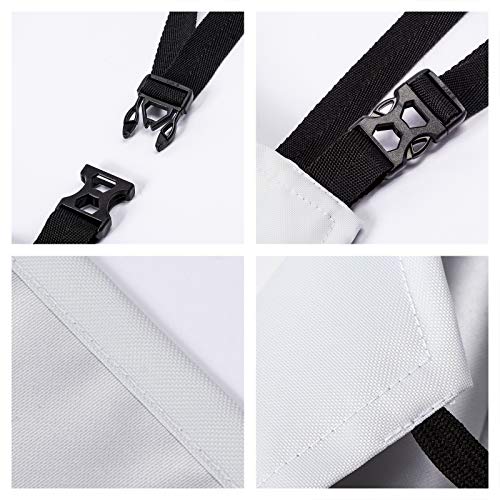 Doughnut Cat Kitchen Apron with 2 Pockets Home Gardening BBQ Grill Chef Cooking Aprons for Women Men Gifts Cute Kitten (33" x 28"(Pack of 1) / Donut Cat)