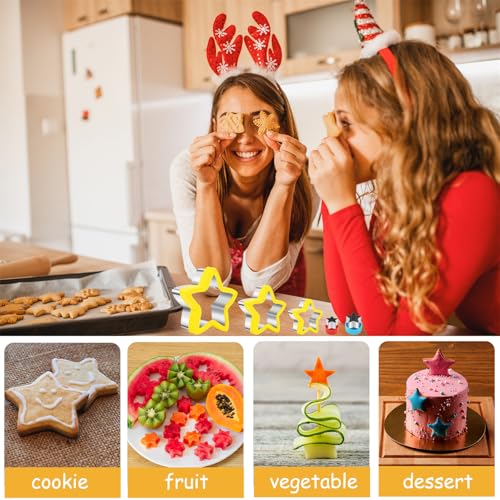 Star Cookie Cutters 5 Pcs (B-Yellow 5pcs)