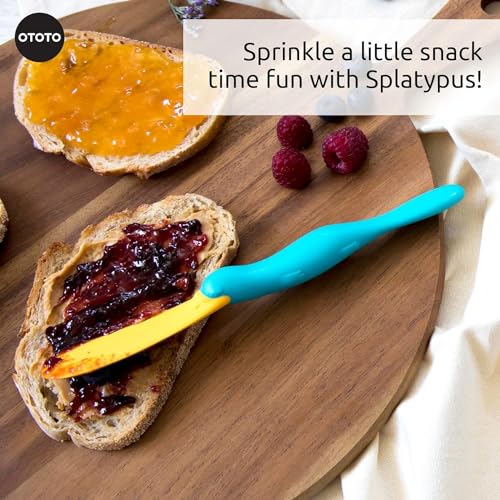 Splatypus Jar Spatula for Scooping and Scraping (Blue)
