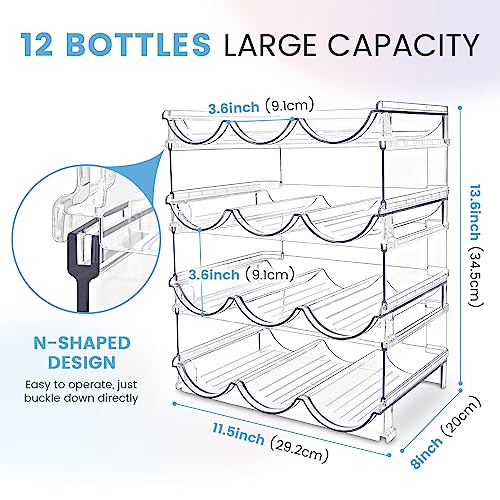 Water Bottle Organizer for Cabinet 4 Pack Water Bottle Holder (4 Pack)