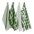100% Cotton Kitchen Dish Cloths (13"x28" - 4 Pack / 01: Olive)