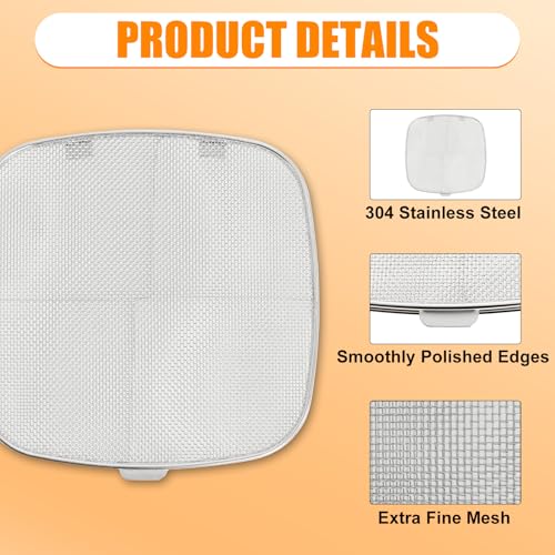 Stainless Steel Splatter Shield for Ninja Foodi AG301 (1 Pack)