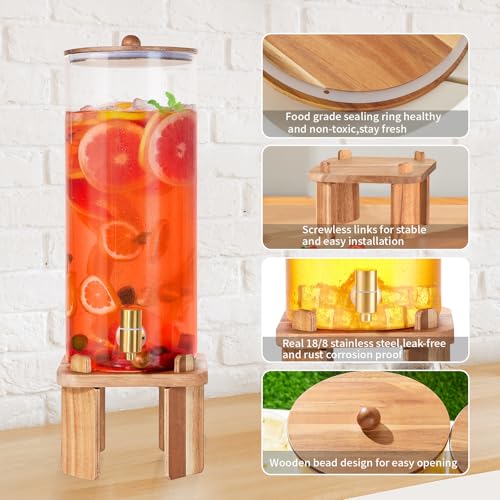 2 Gallon Large Drink Dispenser for Parties (2 gallon)