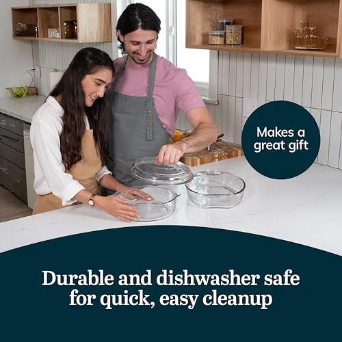 Baker's Basics 2 Piece Casserole Dish with Lid (Basic - 2pc Mixed Set)