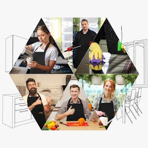 Extra Large Aprons for Men (Black)