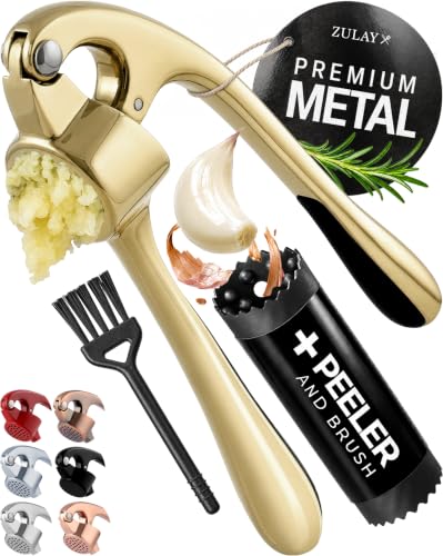Premium Garlic Press with Soft (Large | Gold)