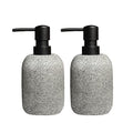 2pcs Set Grey Soap Lotion Dispenser with A Spare Pump (Grey - 2pcs)