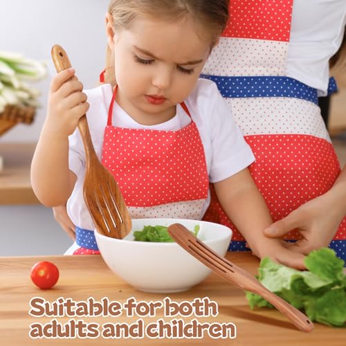 Wooden Spoons for Cooking (10 Piece Natural Wood Color)