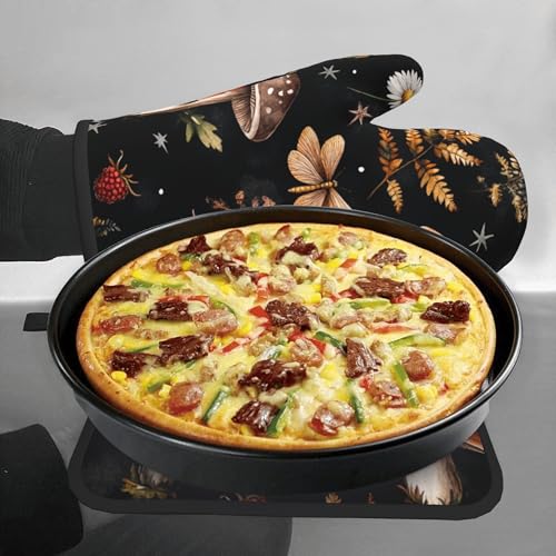 Mushroom Oven Mitts Set (Vintage Mushroom)
