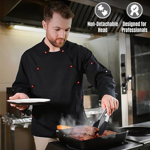 Kitchen Tongs Set (Pack of 2 Black (9" & 12"))