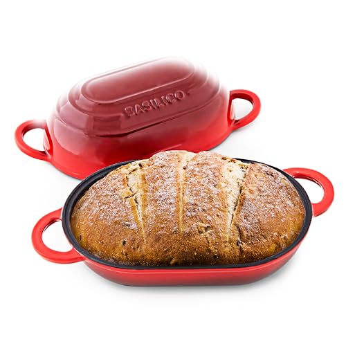 Enameled Cast Iron Bread Oven 2 Qt (Red)