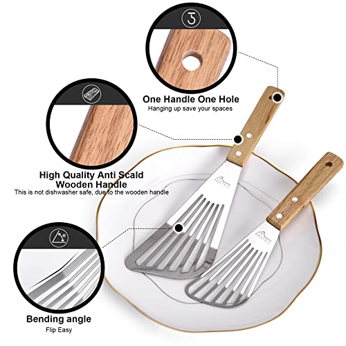 2 Pack Stainless Steel Fish Spatula (Little+Large)