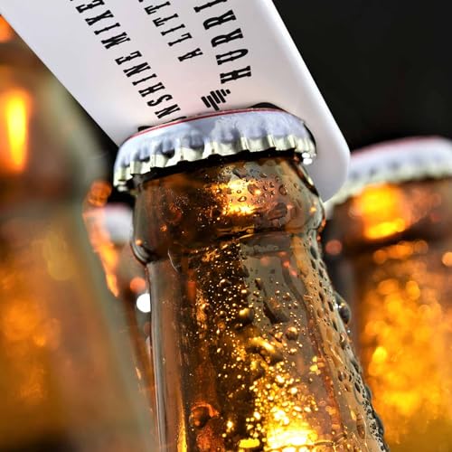 Funny Sarcastic Quotes Stainless Steel Bottle Opener Sunshine Mixed with A Little Hurricane Flat Beer Bottle Opener Keychain for Home Kitchen Bar Restaurant Party Birthday Gift (Funny Sarcastic Quotes)