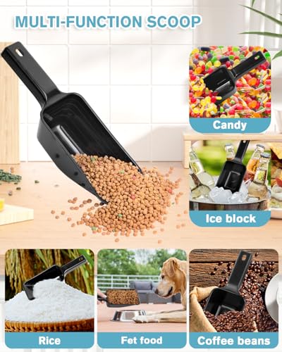 2 Cup Dog Food Scoop (Black)