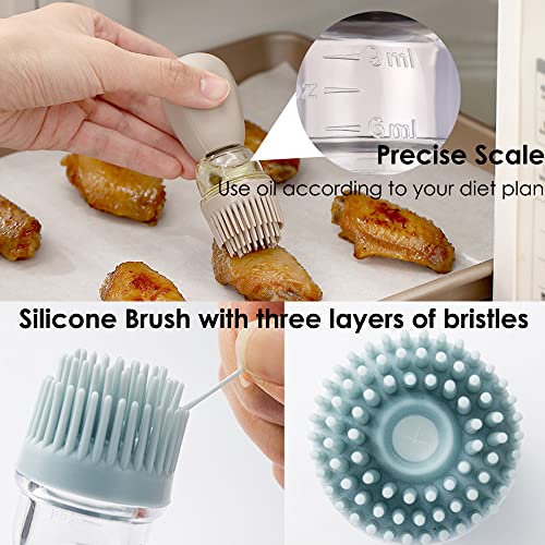 Oil Dispenser with Brush (Blue+Grey+Green)
