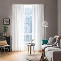 2 Panels White Sheer Curtains for Living Room 54 X 80 Inches (White / 54"W x 80"L (Pack of 2))