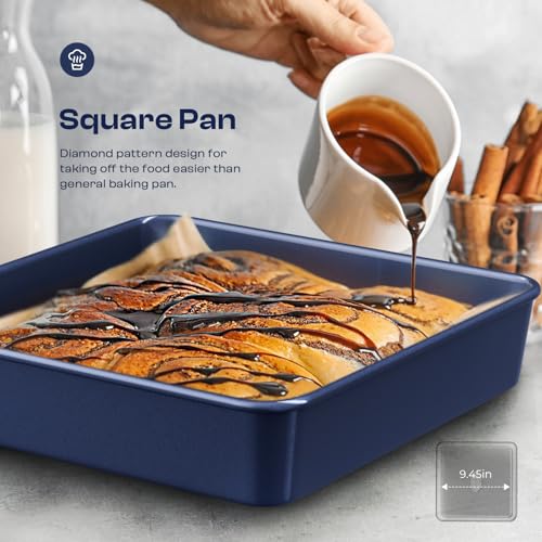 Baking Pans Set 8 (Diamond Blue / 8PCS)