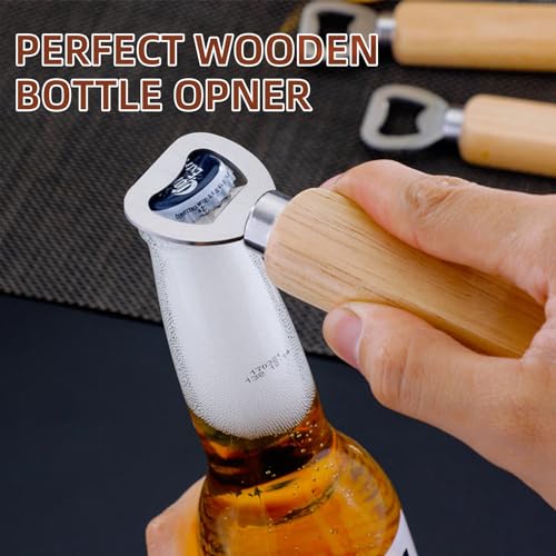 20 Pcs Wooden Bottle Opener Bulk Wooden Beer Opener Engravable DIY Bottle Opener for Gift Wedding Party Restaurant