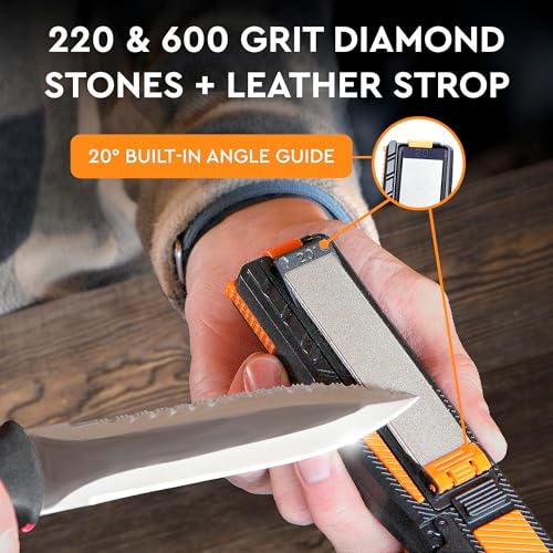 Orange Ninja Pocket Field Knife Sharpener