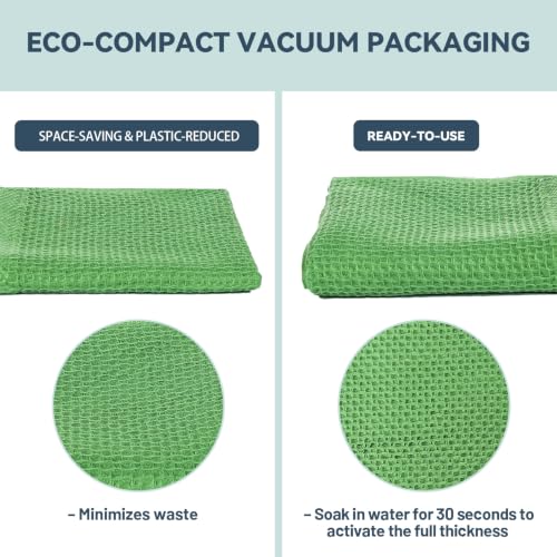 6 Pack Kitchen Dishcloths 100% Cotton (Dark Blue / 12"x12" - 6 pcs)