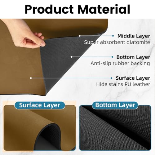 24x16 Inch Coffee Mat (Brown / 24" x 16")