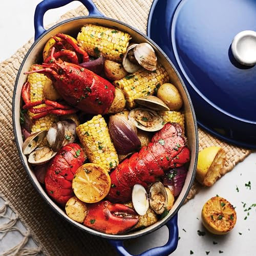 Bestow Enameled Cast Iron 7 (Dutch Oven (7-qt) / Blue)