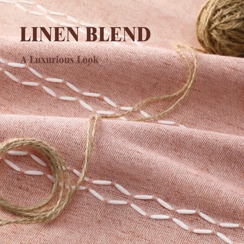 Coral 100% Boho Blackout Curtains 84 Inch 2 Panels with Tassels (Coral / 52"W x 84"L (Pack of 2))