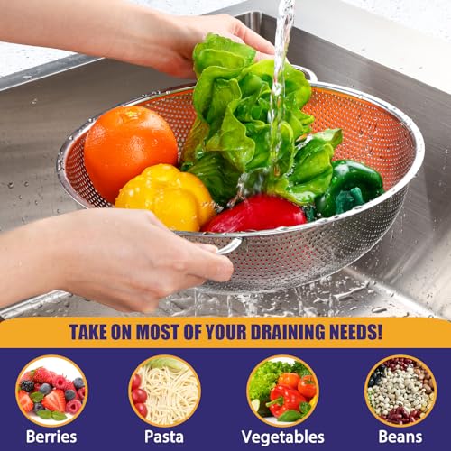 5 Quart Stainless Steel Colander (5 QT)