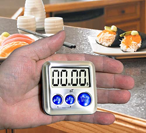 Elegant Digital Kitchen Timer Stainless Steel (Plumberry)