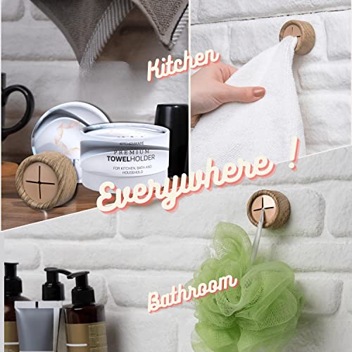 Towel Hooks 8 Pack (8 Pack / Oak-Tree)