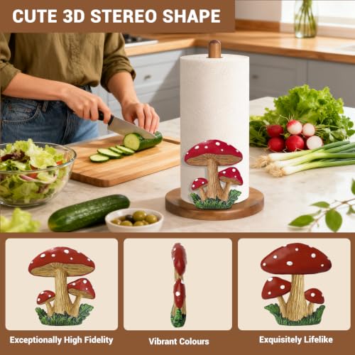Mushroom Paper Towel Holder (Mushroom)