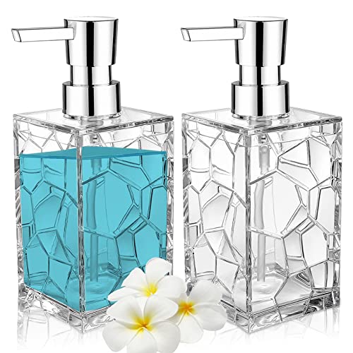 2 Pack Clear Rust Proof Soap Dispenser (Clear)