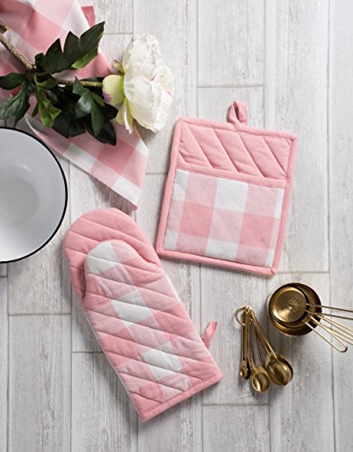 Buffalo Check Kitchen Collection (Potholder / Pink &White)