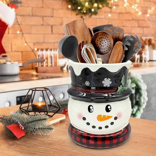 Christmas Kitchen Decor (Christmas Snowman White)