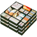 Drawer Organizer Clothes Storage (Green / 20 Pack)