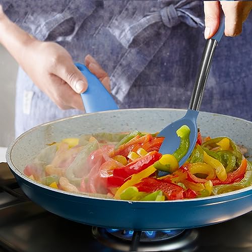 Silicone Spatula and Cooking Spoon (Starry blue)