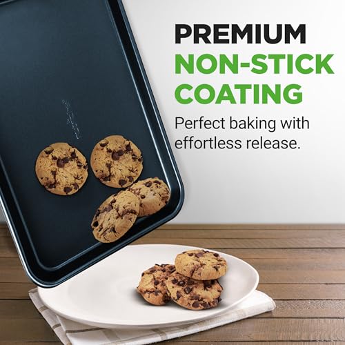 2 Piece Baking Sheet Non Stick (Blue Diamond / 2-Piece Set)