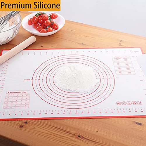 Silicone Baking Mat (Red / 32"L x 24"W)