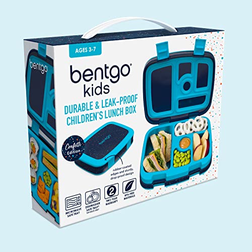 Kids 5 Compartment Lunch Box (Confetti Edition - Abyss Blue)