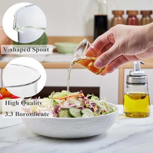 2 oz Glass Measuring Cups with V (60 ML (2 Oz)-Pack of 2)