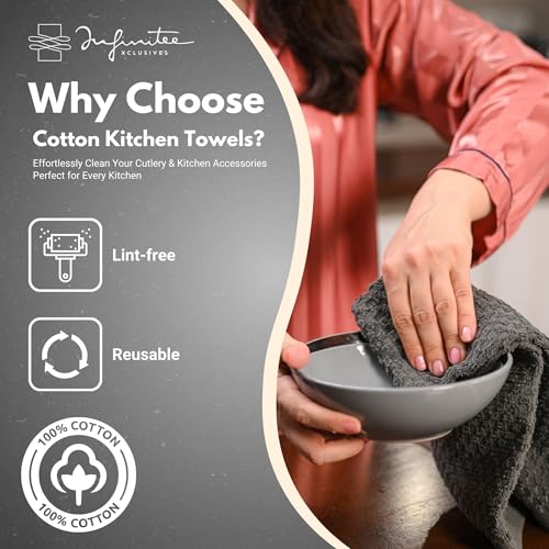 Kitchen Towels (Grey / 15 x 25)