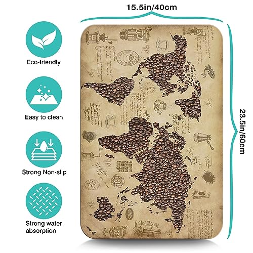 Fun Coffee Mat 23inx15in (Coffee-1-1 / 23" x 15")