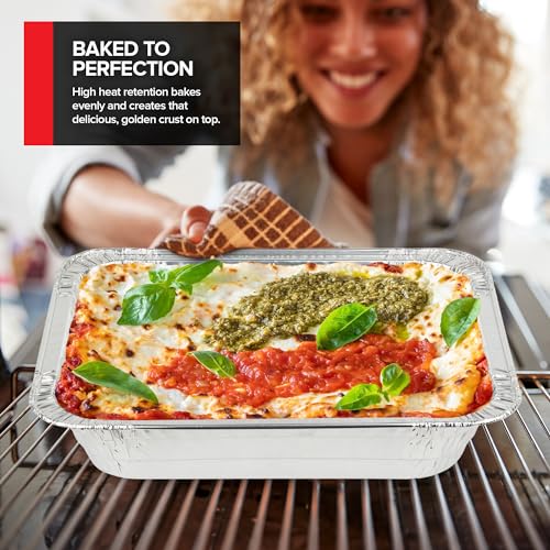 9x13 Disposable Aluminum Pans with Lids