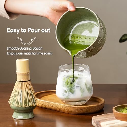 Matcha Whisk Set (Mottled Green)