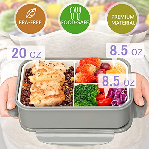 Bento Box for Adults (Gray)